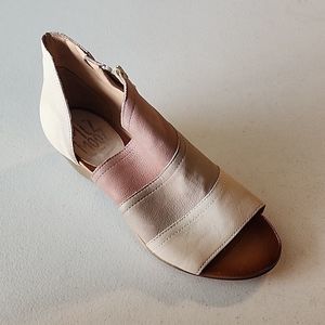 Miz Mooz Pink and Cream Sandals